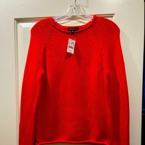 J CREW MERCANTILE NWT SZ XS Women’s Long Sleeve Red Sweater.
